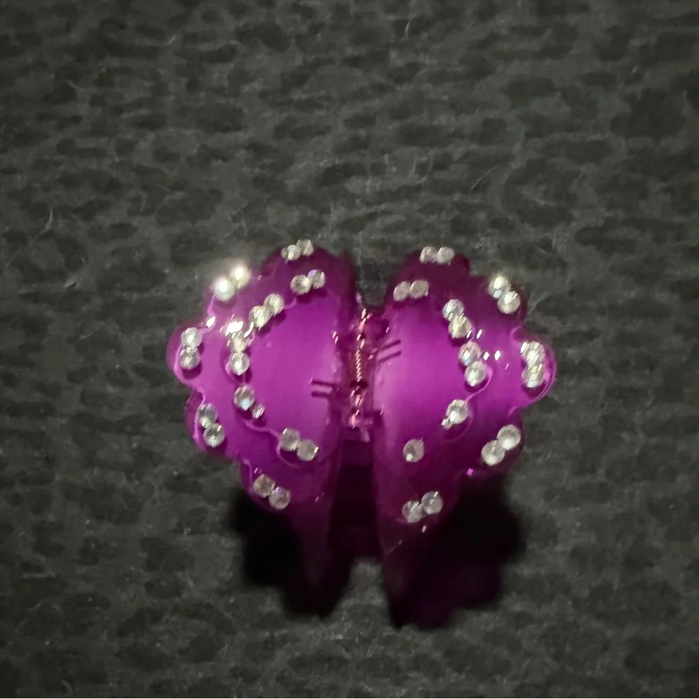Purple Butterfly Hair Clip